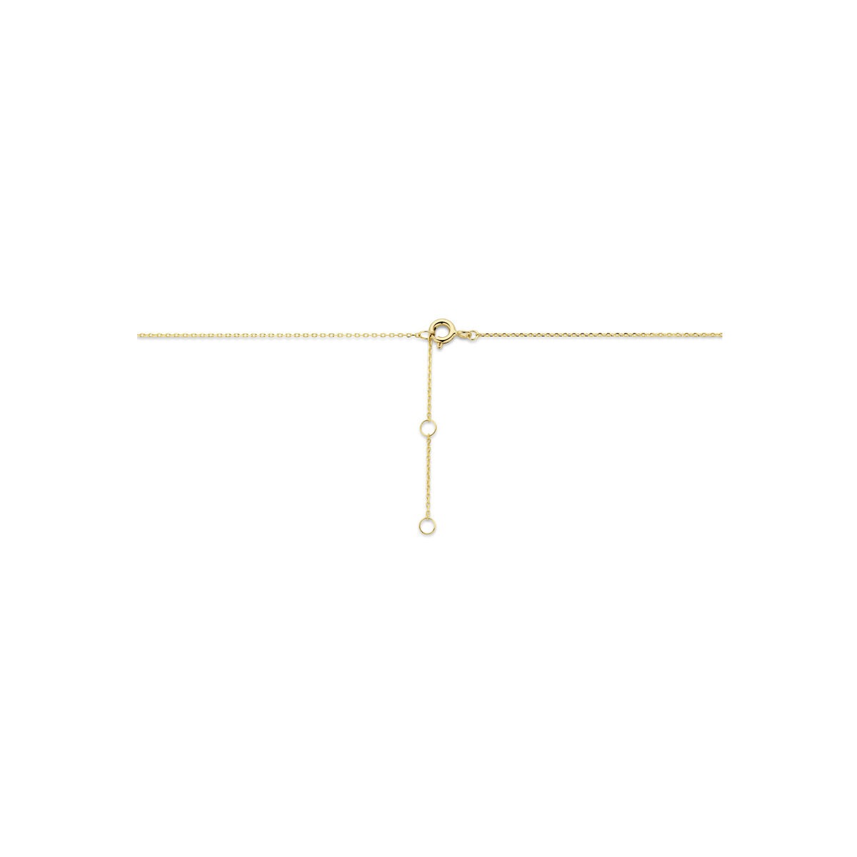 Collar de oro amarillo de 14k con corazón e infinito