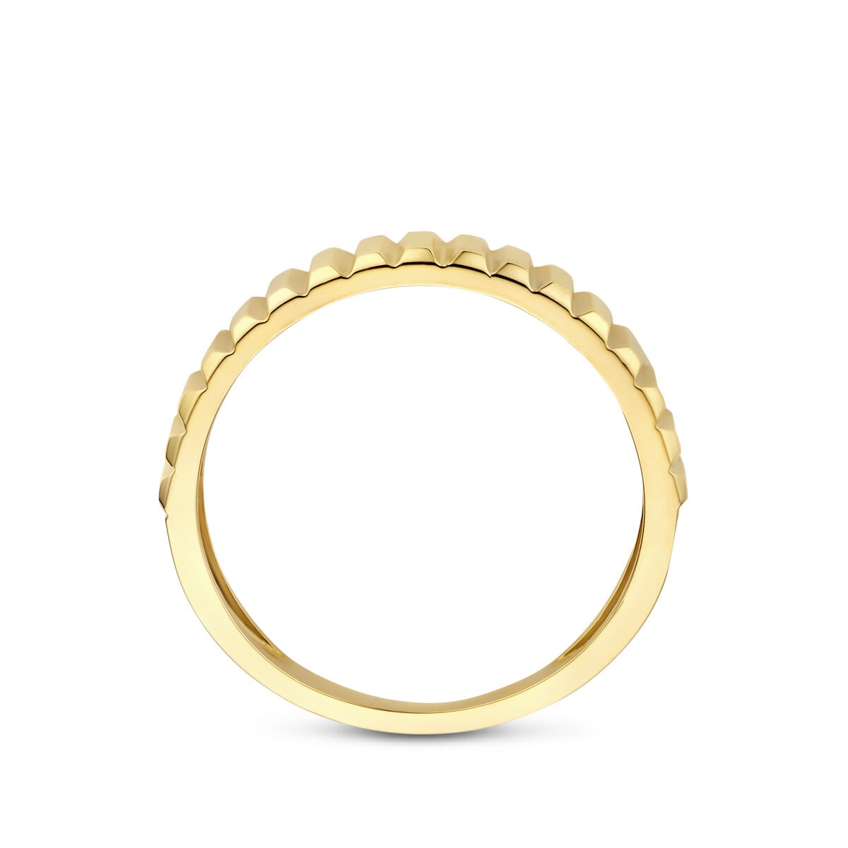 Anillo de mujer de oro amarillo de 14k