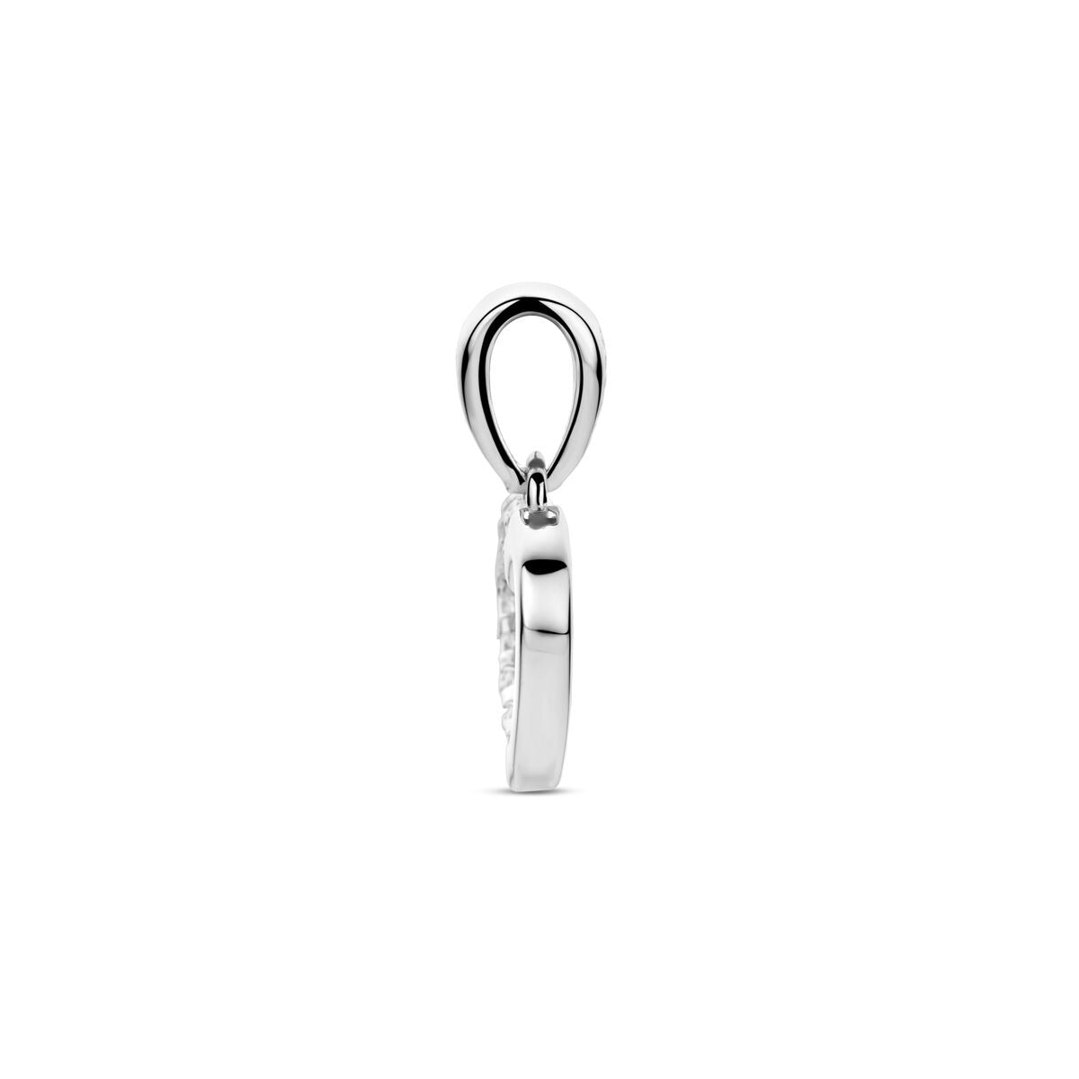 Colgante de corazones de plata con circonitas – plata 925 rodiada