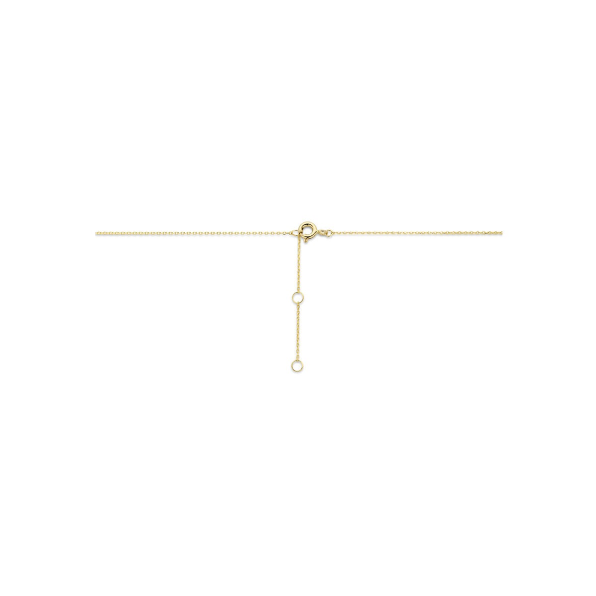 Collar chapado en oro amarillo con infinito y corazones