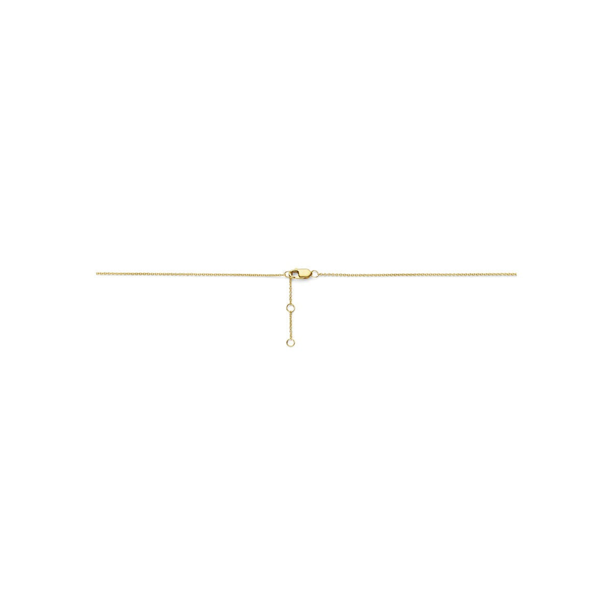 collar de oro amarillo con diamante