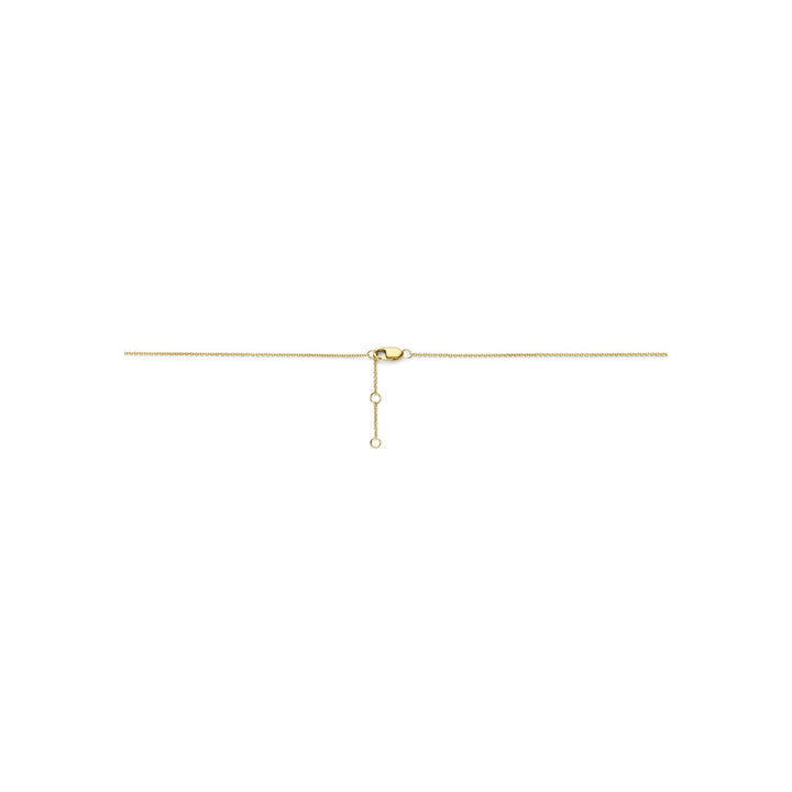 14k Geelgouden collier met diamant