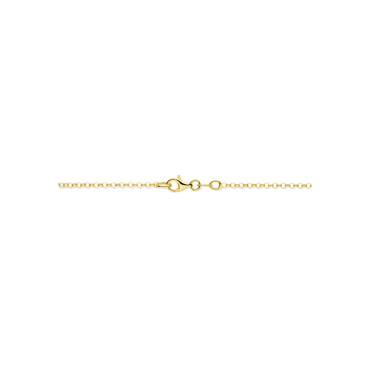 Collar chapado en oro de plata 925 con corazones dobles
