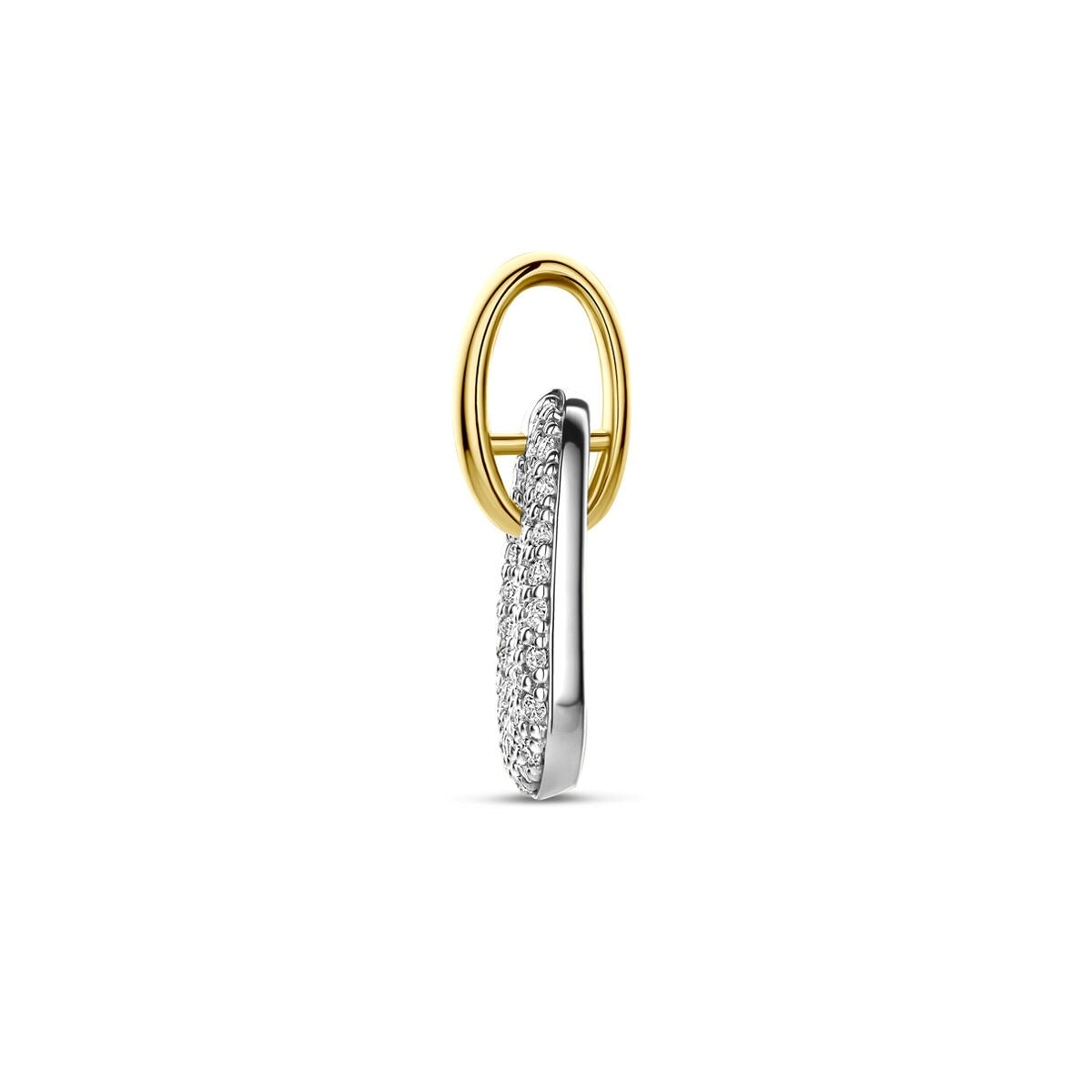 Colgante de oro bicolor con diamante