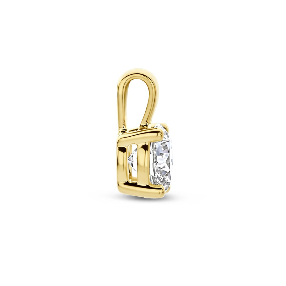 colgante de oro amarillo de 14k con diamante cultivado en laboratorio – 1.00 ct talla brillante