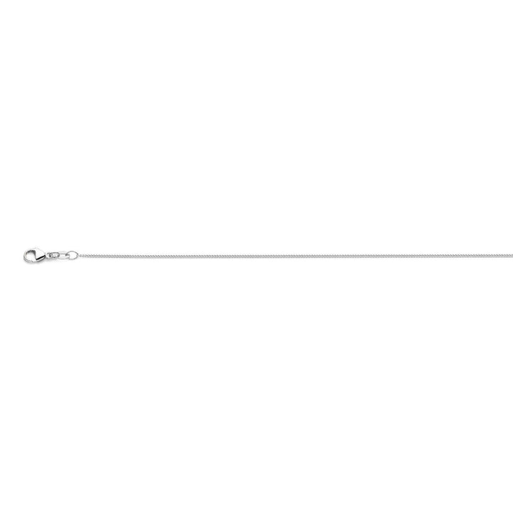 18k witgouden dames ketting – gourmette collier 45 cm