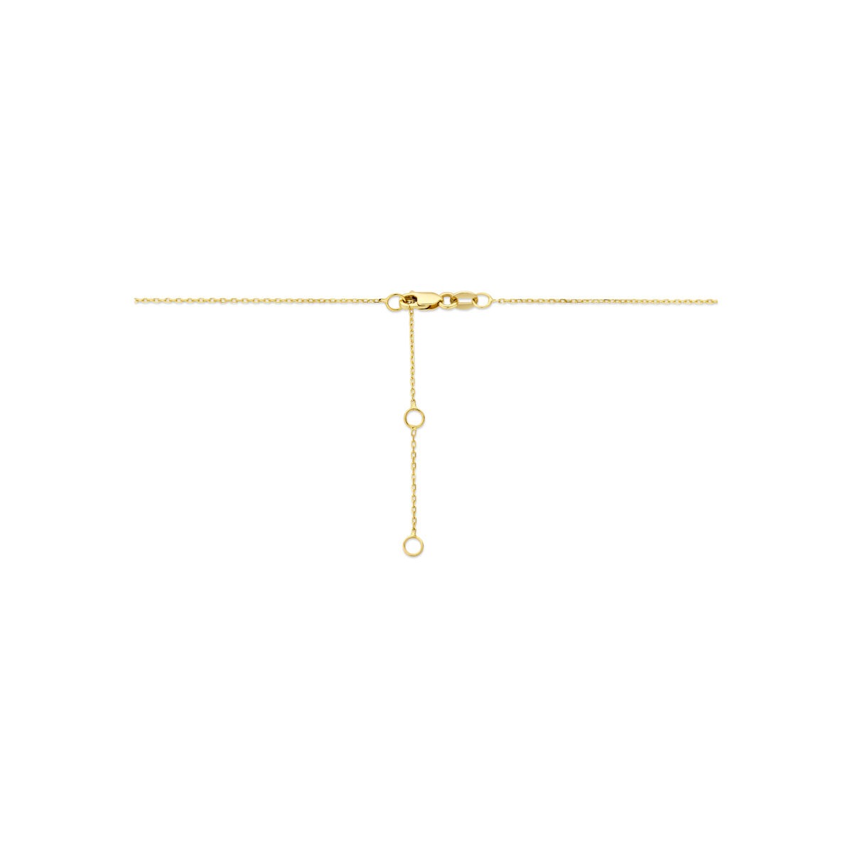 Collar de oro amarillo de 14k con diamante lab grown en forma de corazón 1.00ct