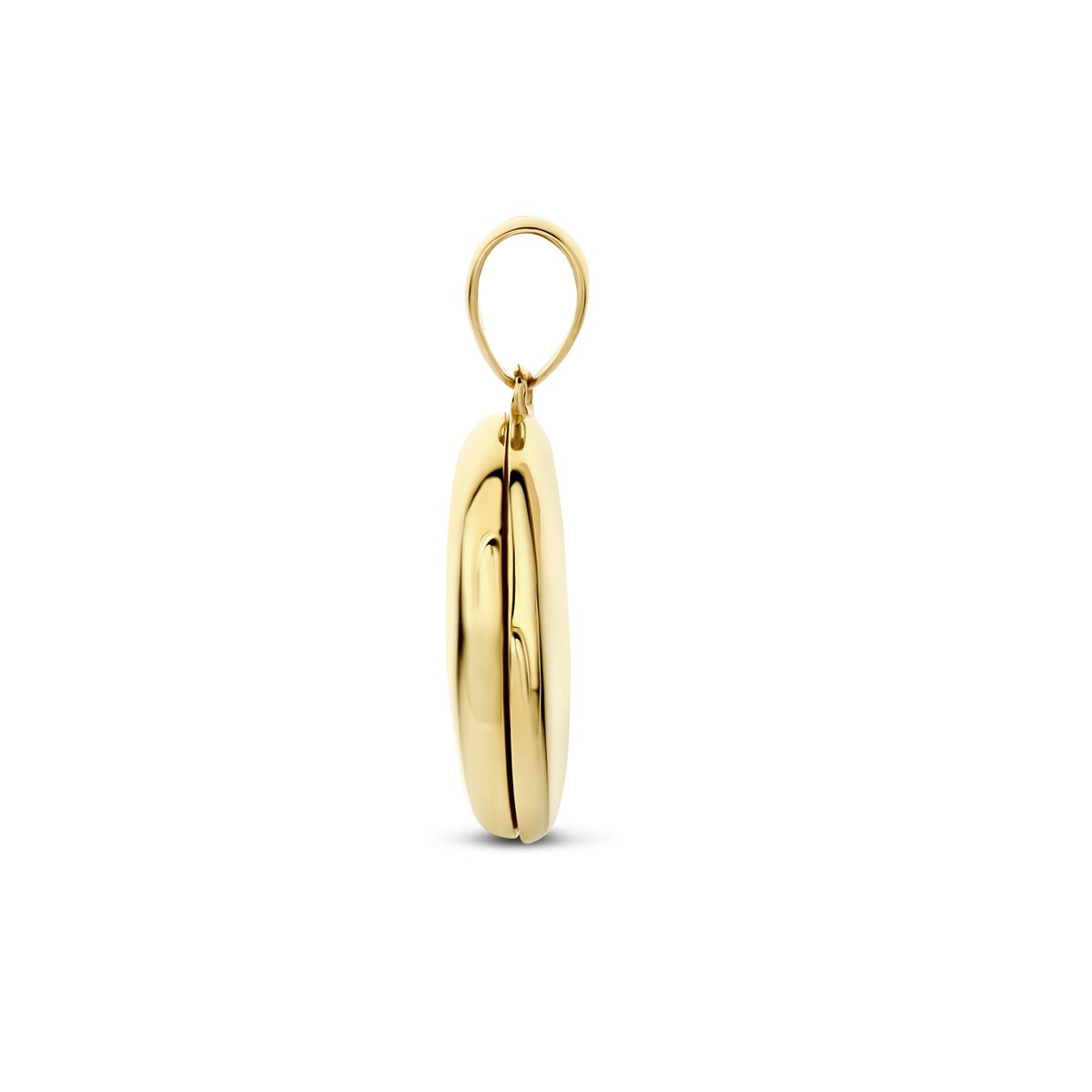 Medaillon ovalado de oro amarillo de 14k