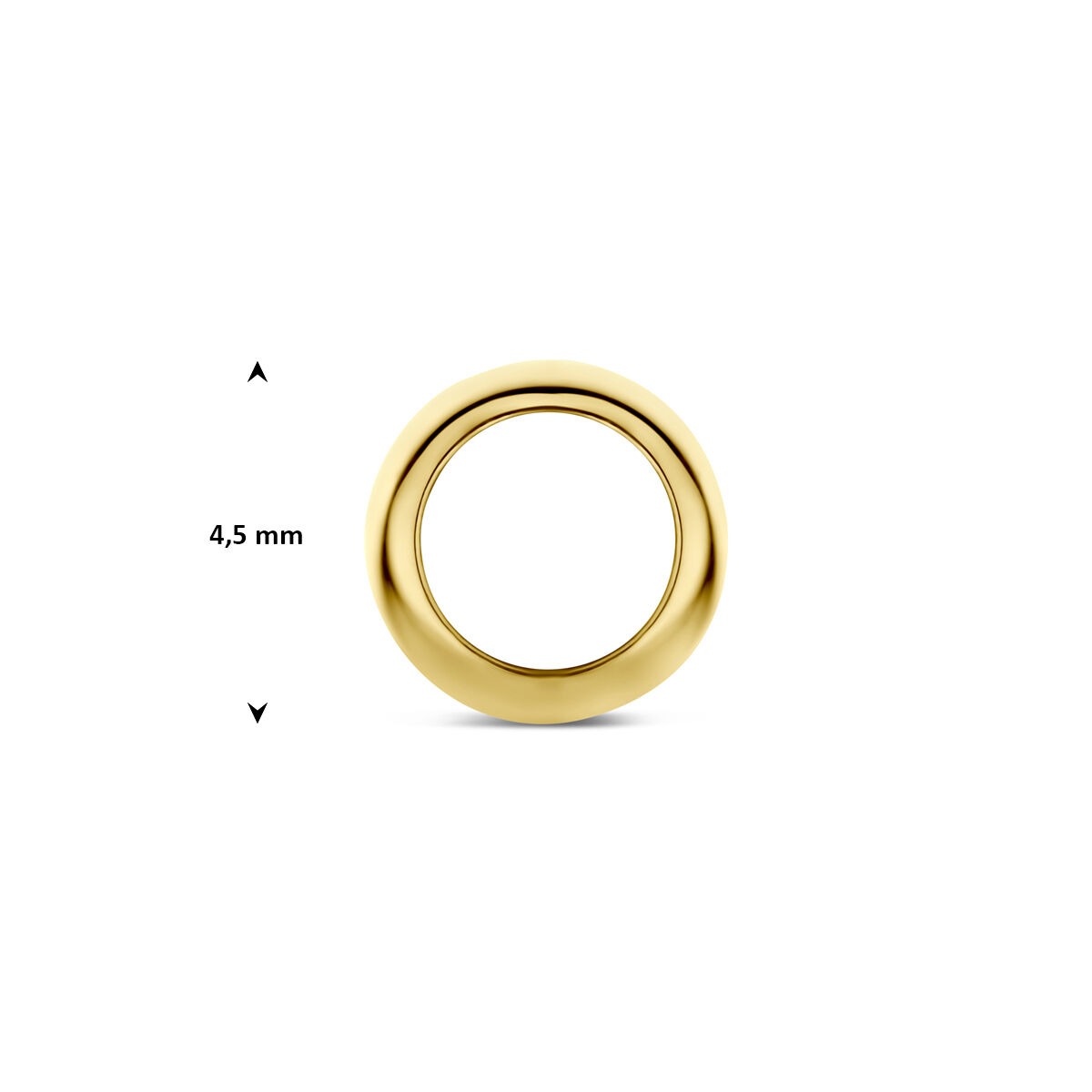 colgante redondo de oro amarillo de 9k
