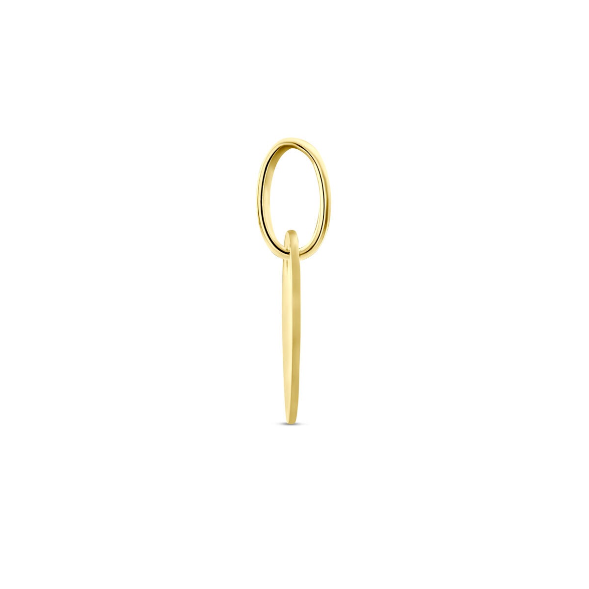 colgante redondo grabado – 9k oro amarillo
