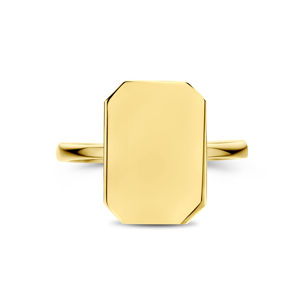 14k Geelgouden graveerring