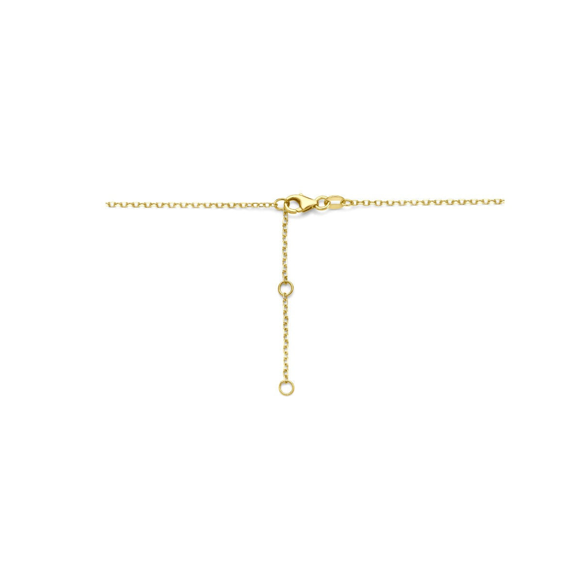 collar de café en oro amarillo de 14k