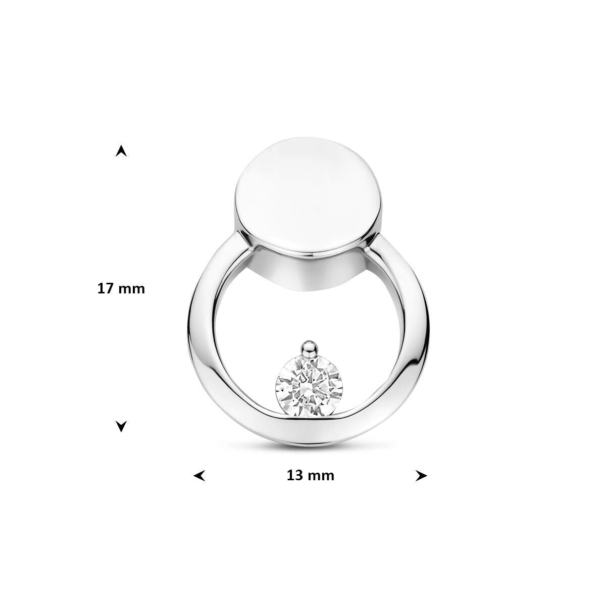 Colgante de plata con circonitas – rodiado 925
