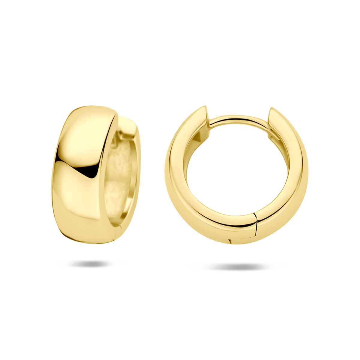 Aros chapados en oro de plata 925