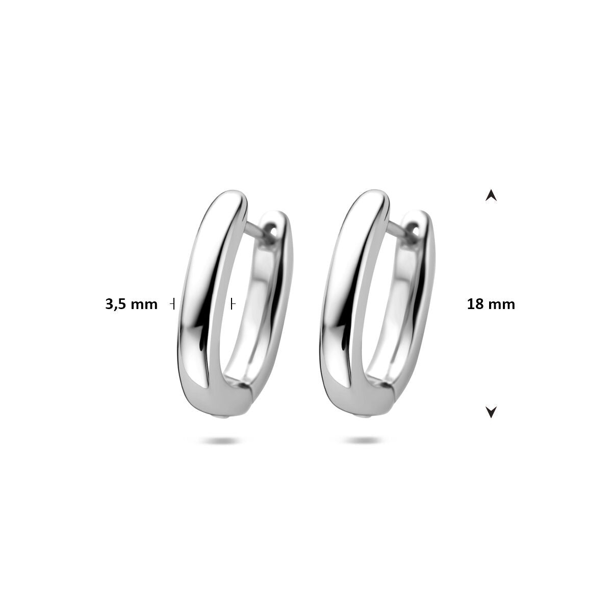 Aros de plata - plata 925 rodiada