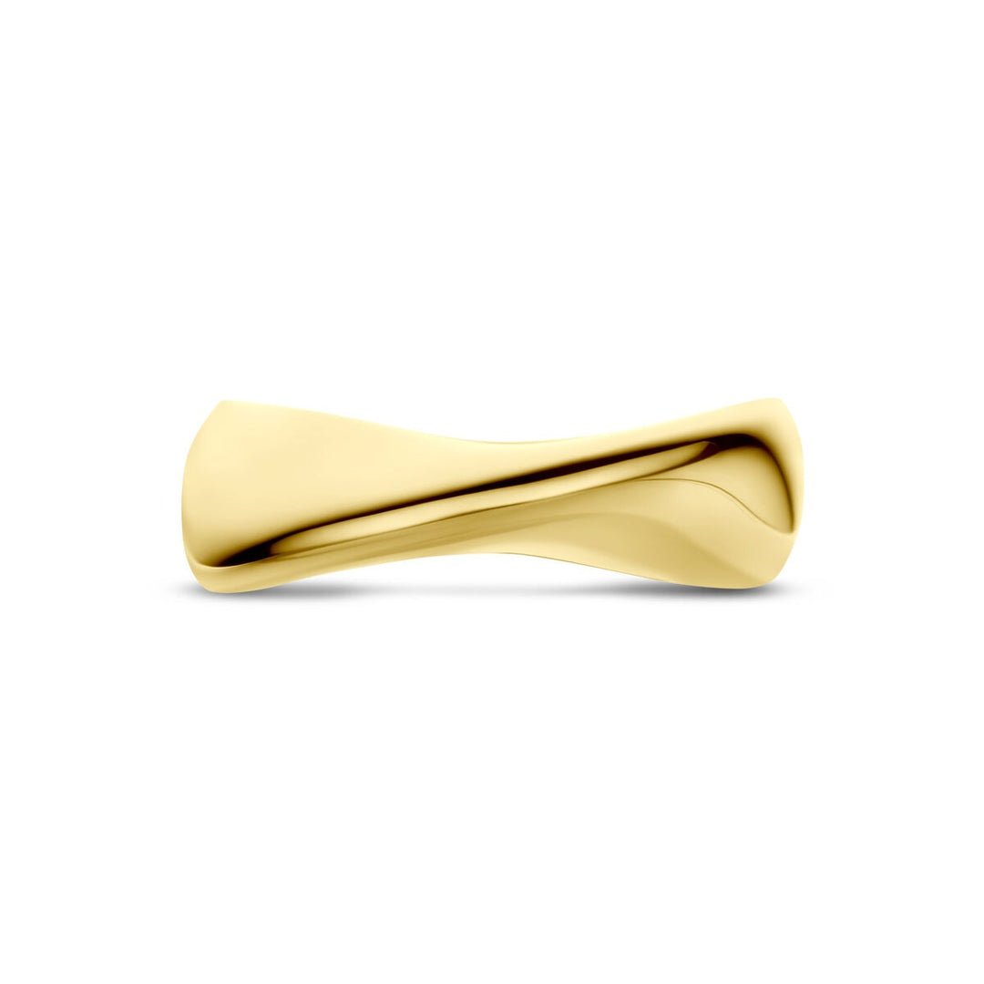 14k Geelgouden damesring – 7 mm breed