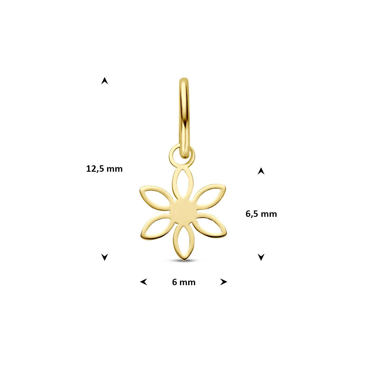 colgante cruz de oro amarillo 14k