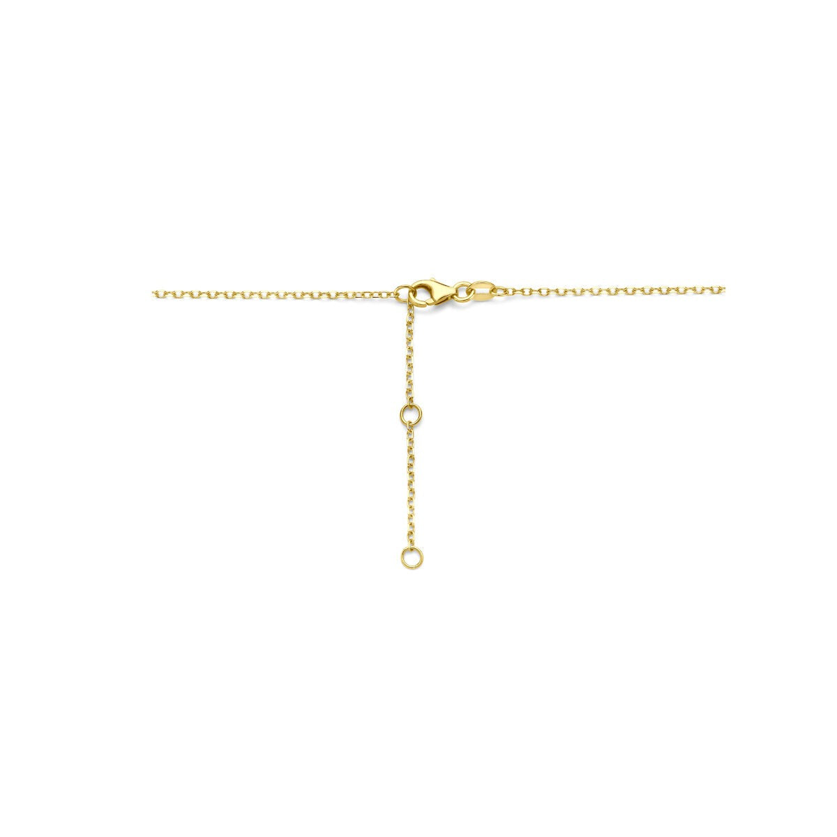 collar de café en oro amarillo de 14k