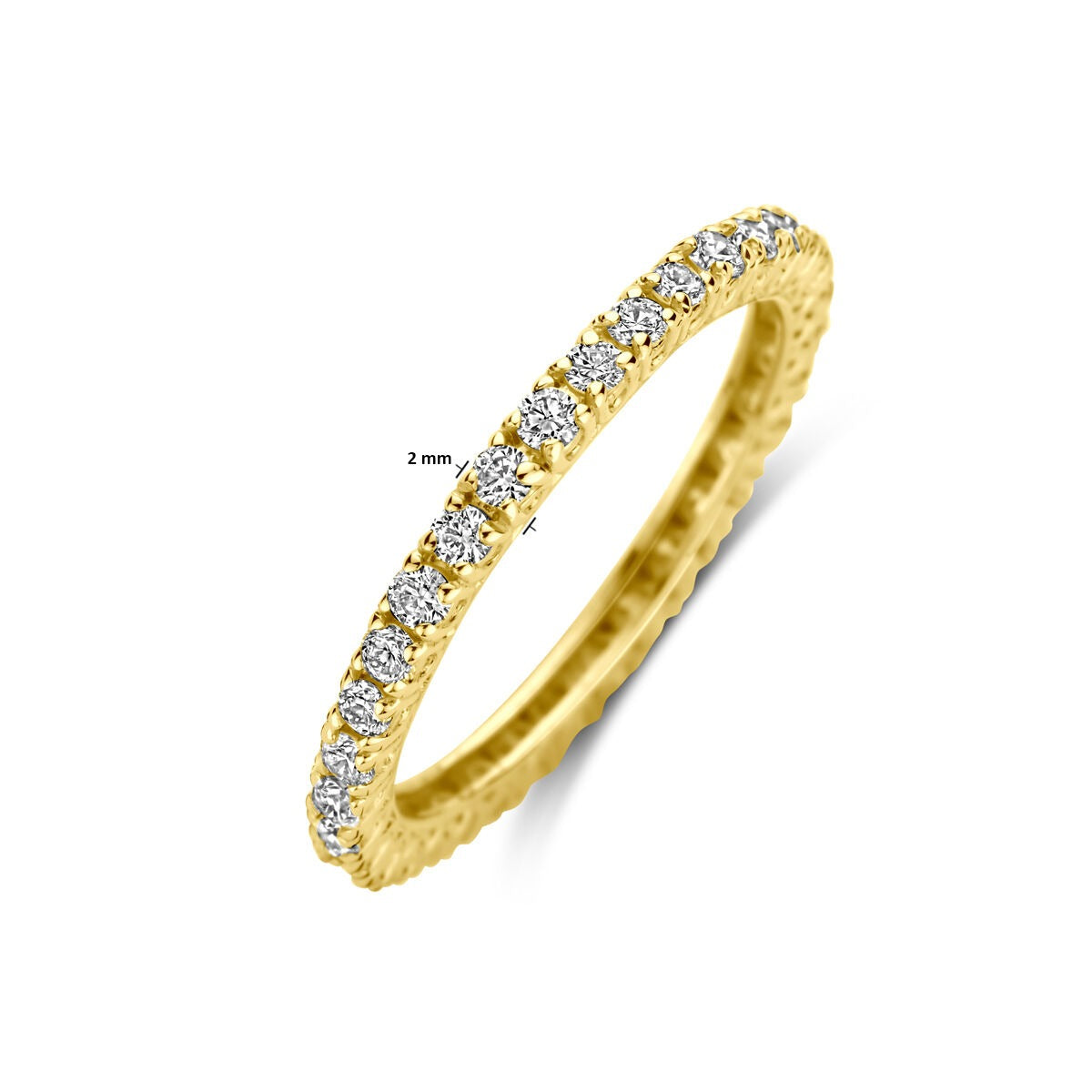 Anillo de alianza de oro amarillo de 14k con diamante – 0.70 ct