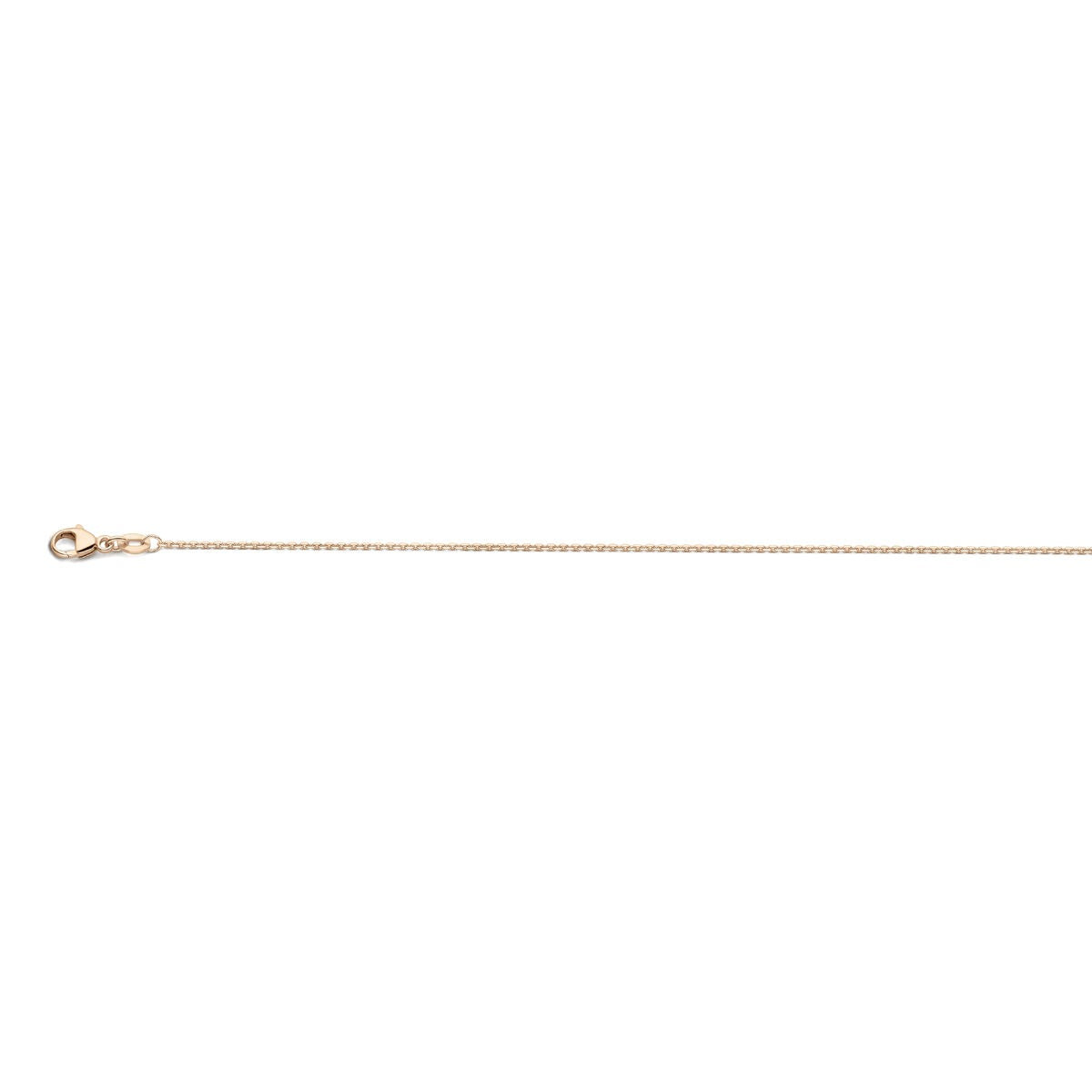 collar de mujer de oro rosa – collar ancla 45 cm