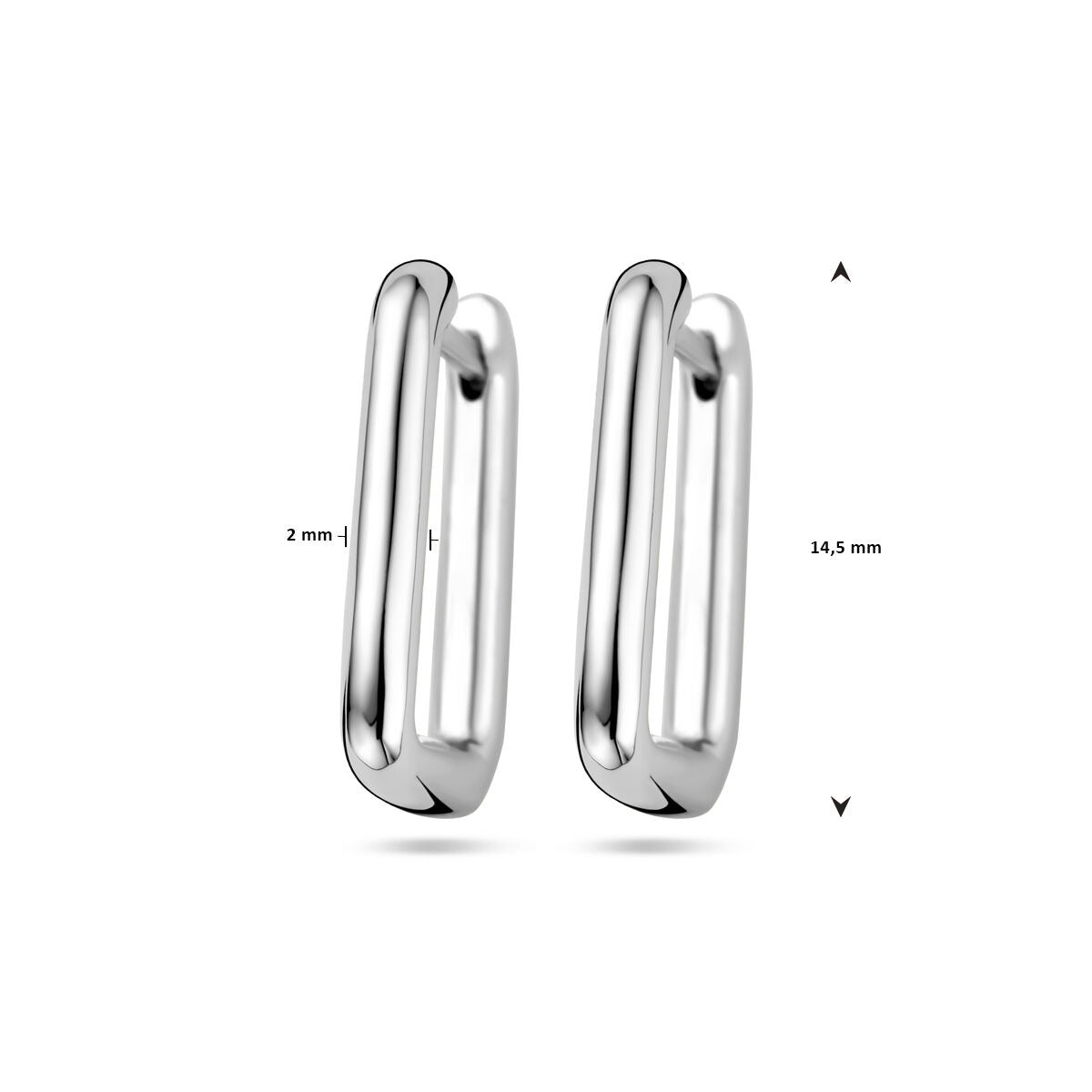 Aros de plata – rodiado plata 925