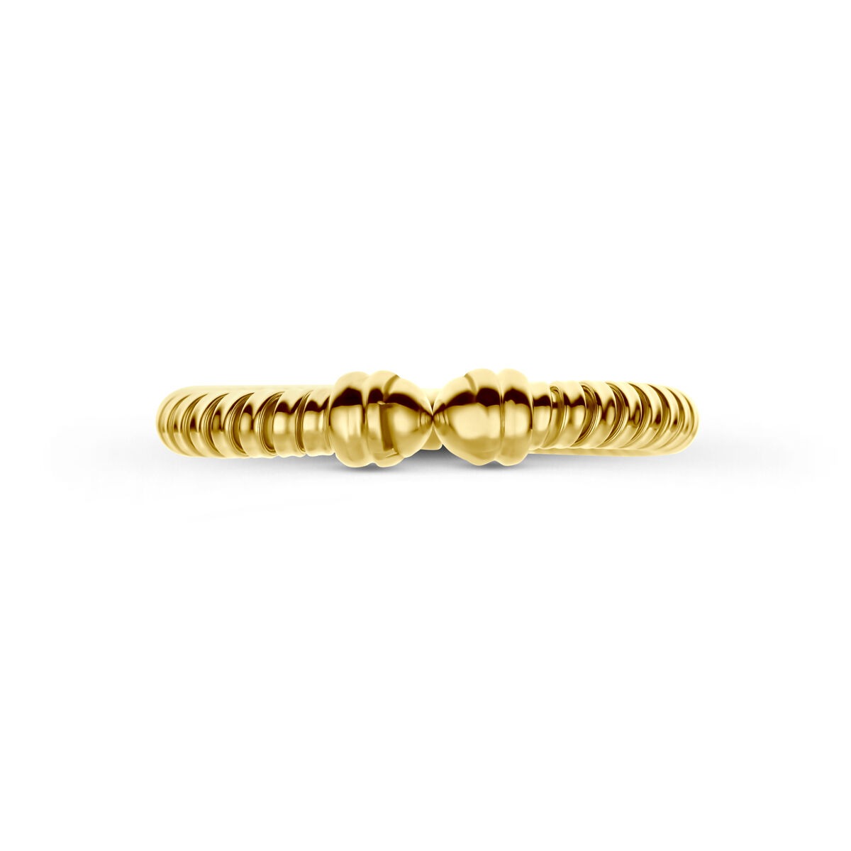 Anillo de oro amarillo de 3 mm de mujer
