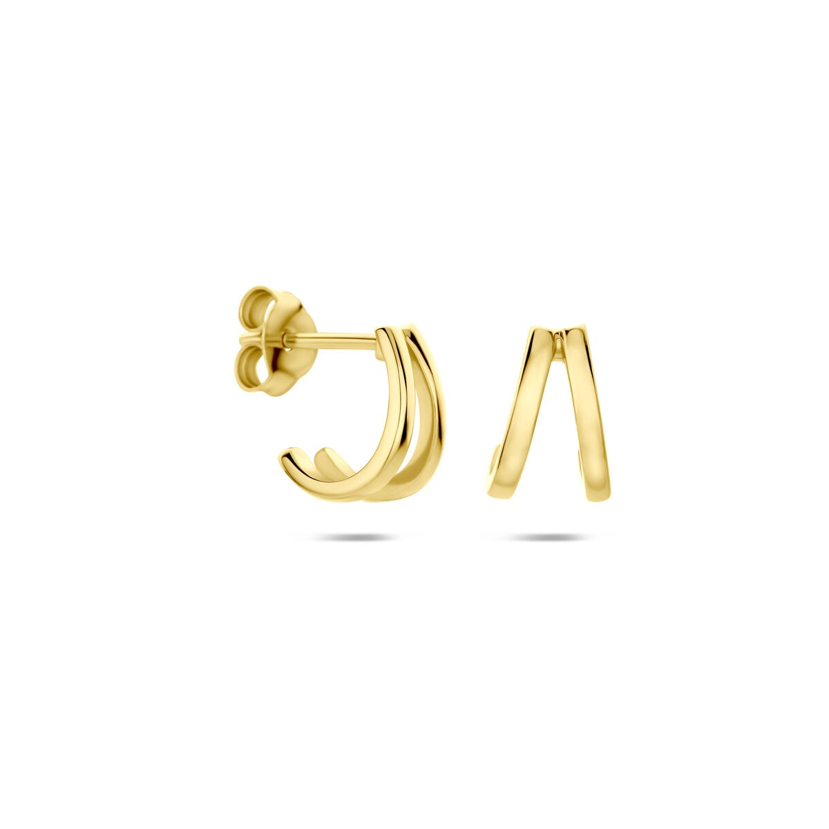 Aros de plata 925 chapados en oro
