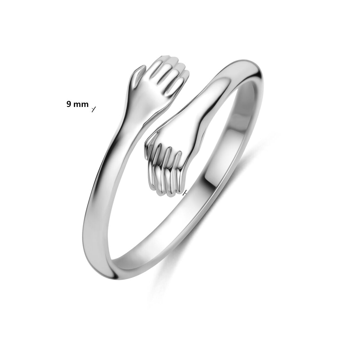 Anillo de mujer de plata 925 rodiado