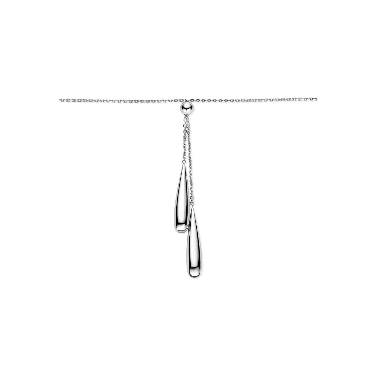 Collar y de plata 925 con colgantes en forma de gota