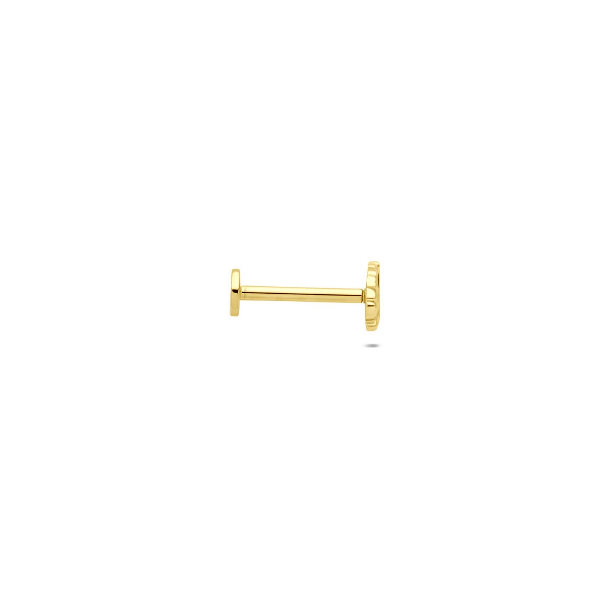 piercing de hoja de oro 9k
