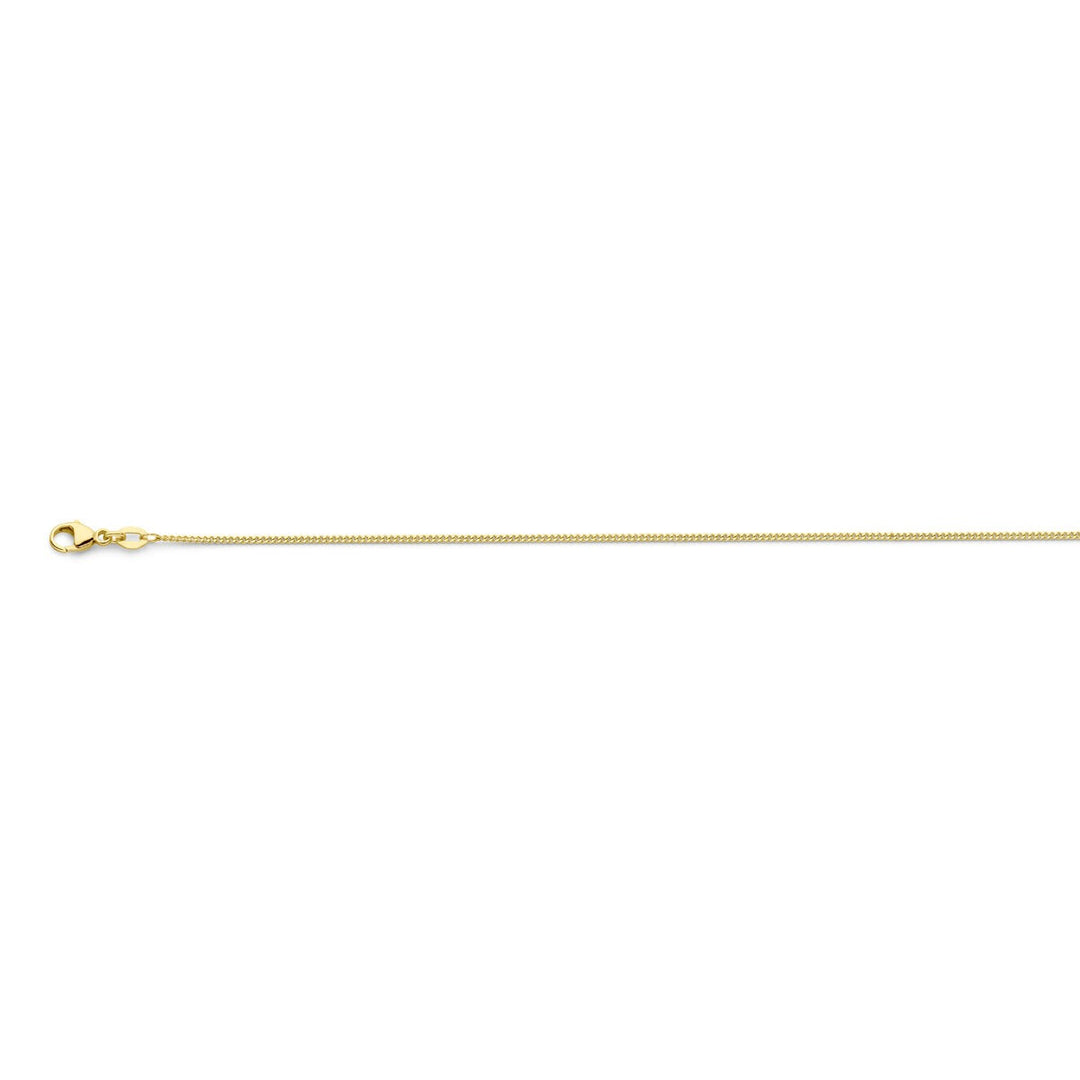 18k gouden dames ketting – gourmette collier 45 cm