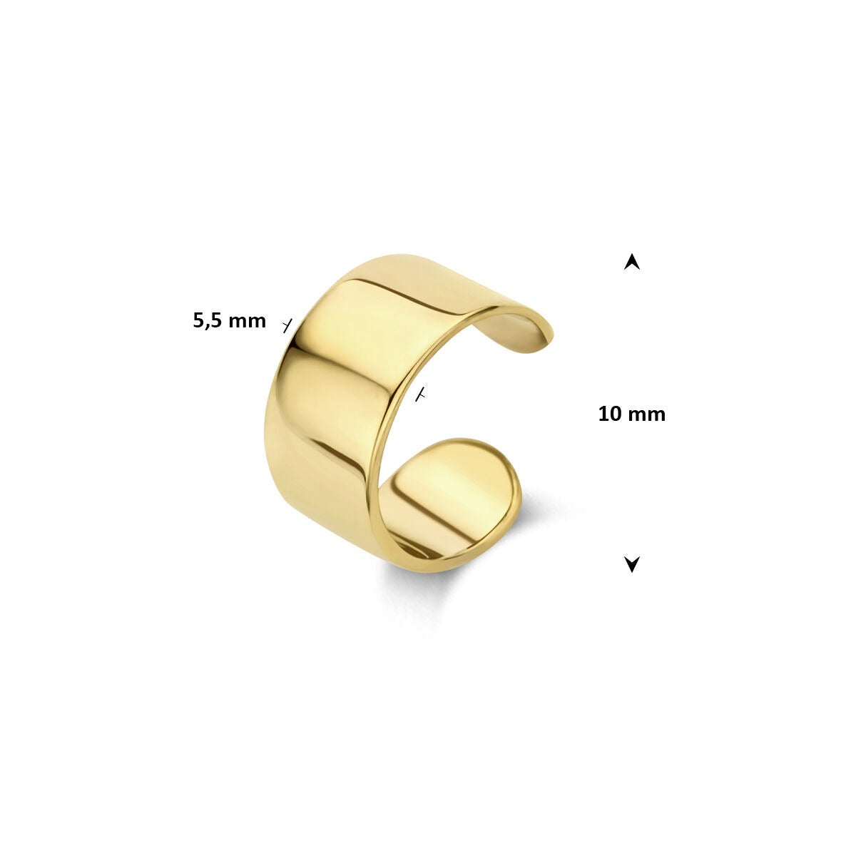 Ear Cuff de oro amarillo de 14k