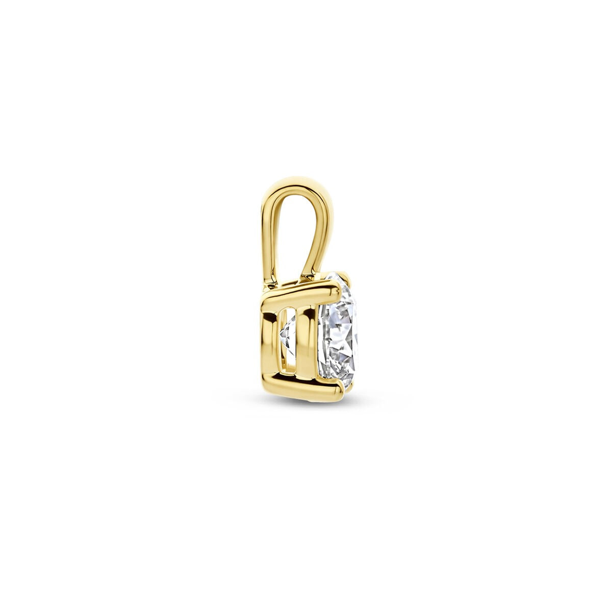 colgante de oro amarillo de 14k con diamante cultivado en laboratorio – 0.25 ct talla brillante