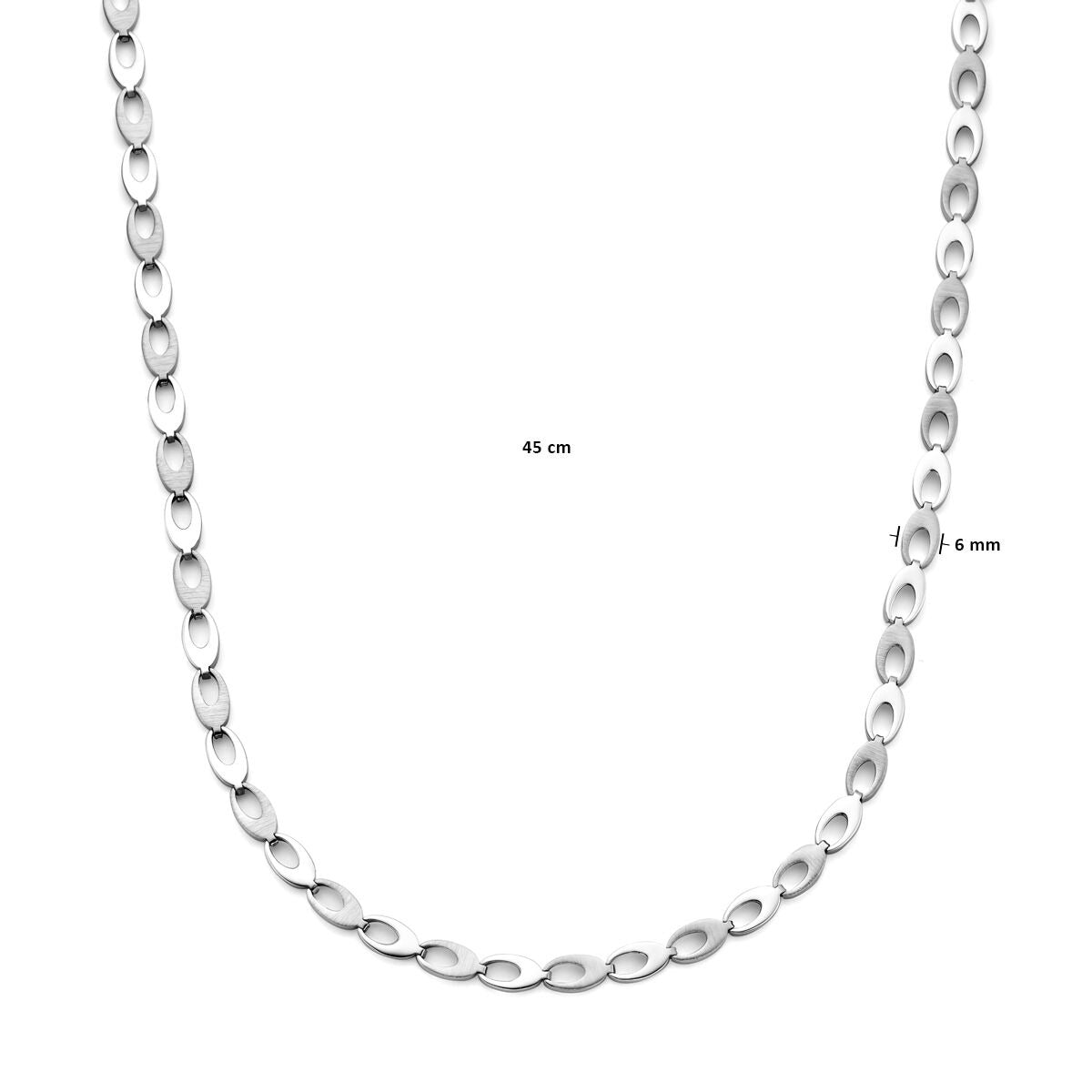 Collar de fantasía en plata - rodiado en plata 925