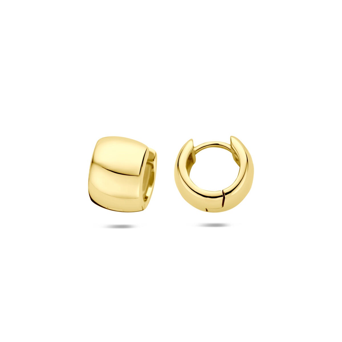 Aros chapados en oro de plata 925