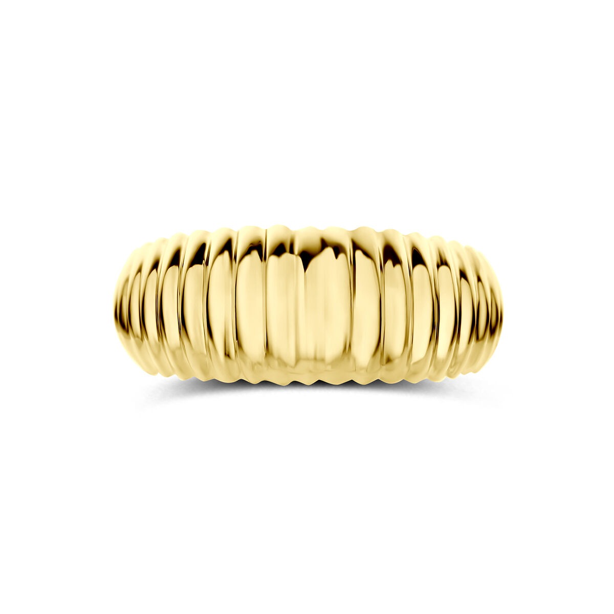9k Geelgouden ring 8 mm