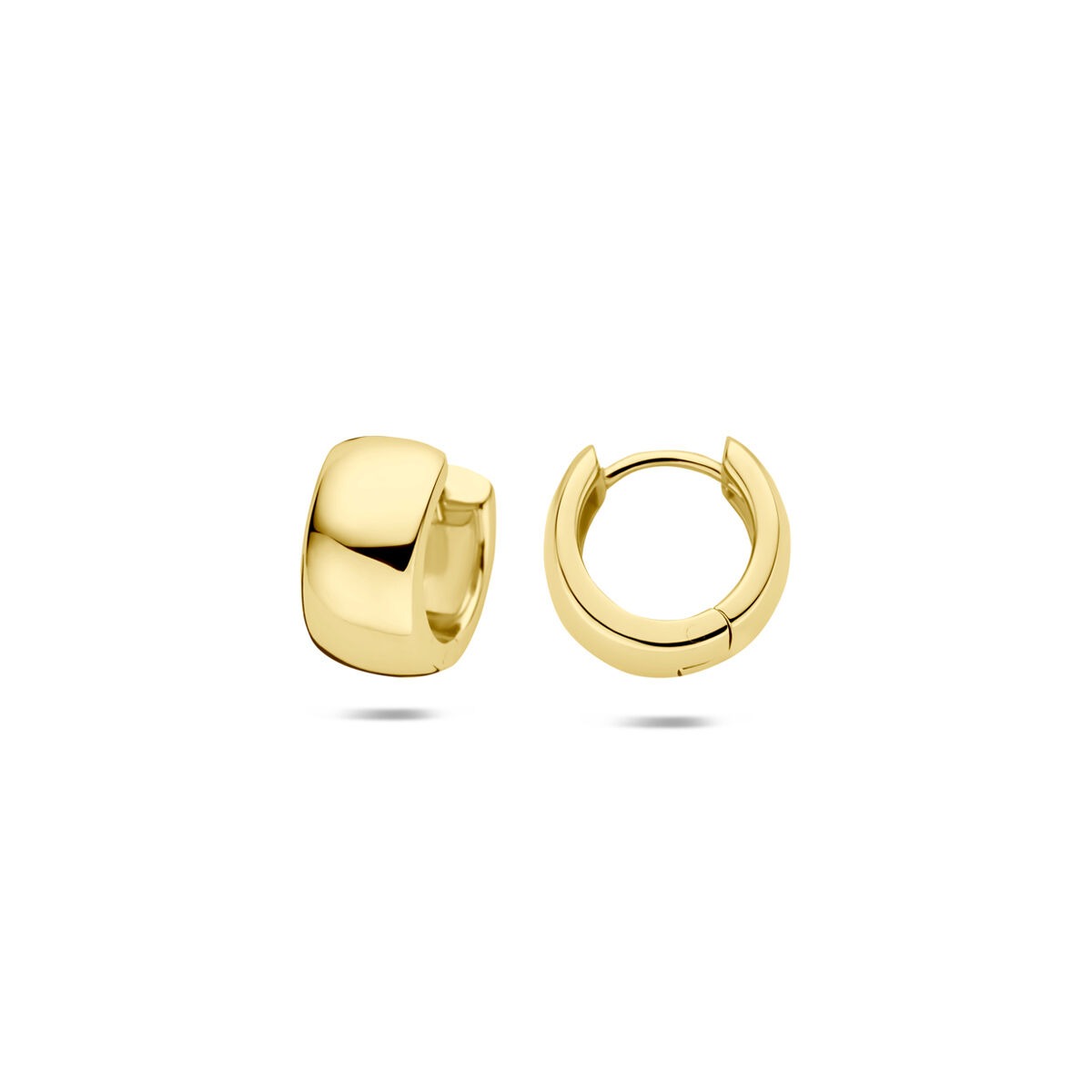 Aros chapados en oro de plata 925