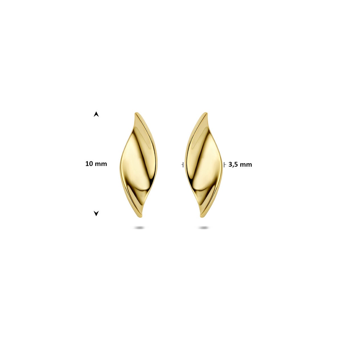 9k geelgouden oorknopjes