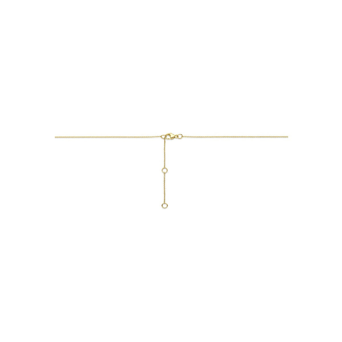 Collar de oro de 14k con colgante de infinito y diamante cultivado en laboratorio