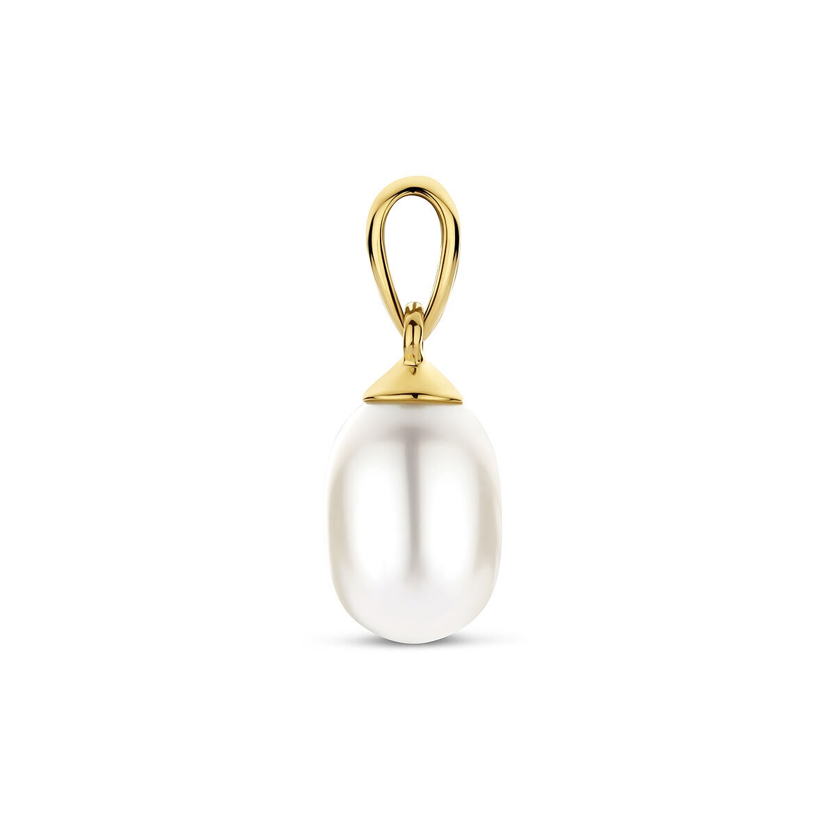 colgante de oro amarillo con perla
