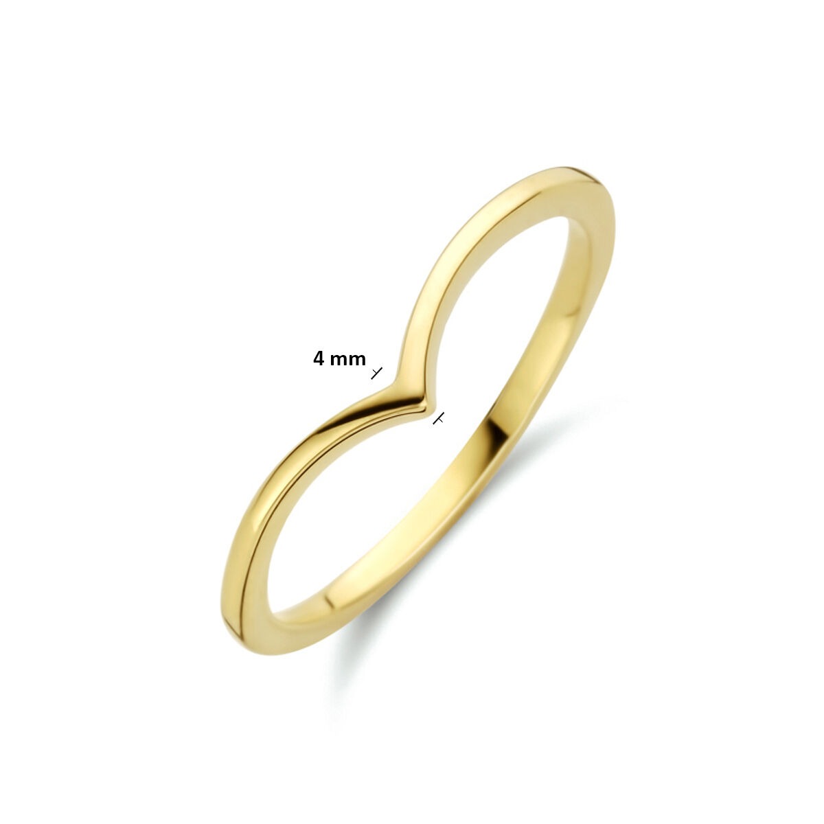 Anillo de oro amarillo 4mm