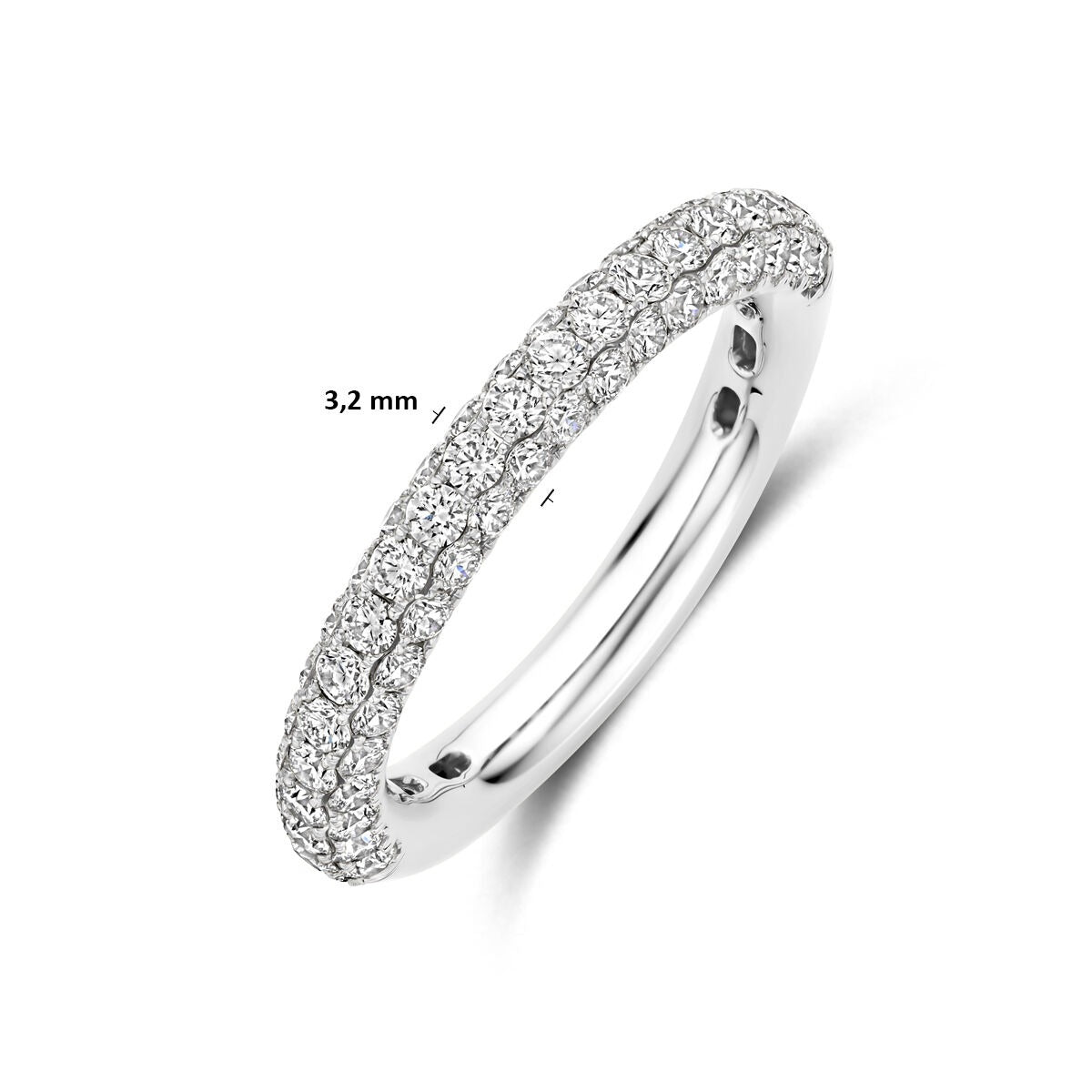 anillo de oro blanco con diamante 1.24ct
