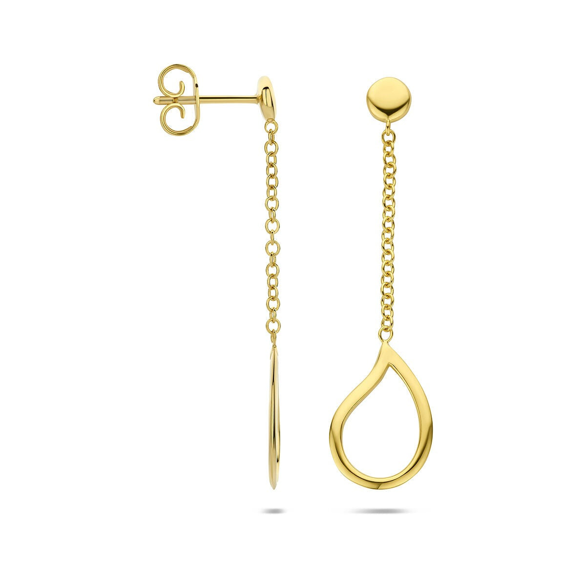 Pendientes en forma de gota – 14k oro amarillo