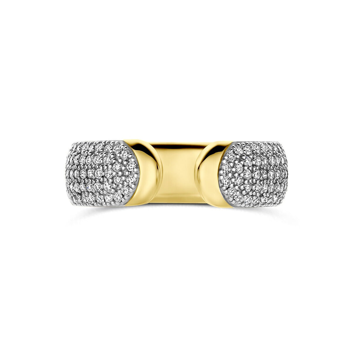 anillo de oro amarillo de 14k con diamante
