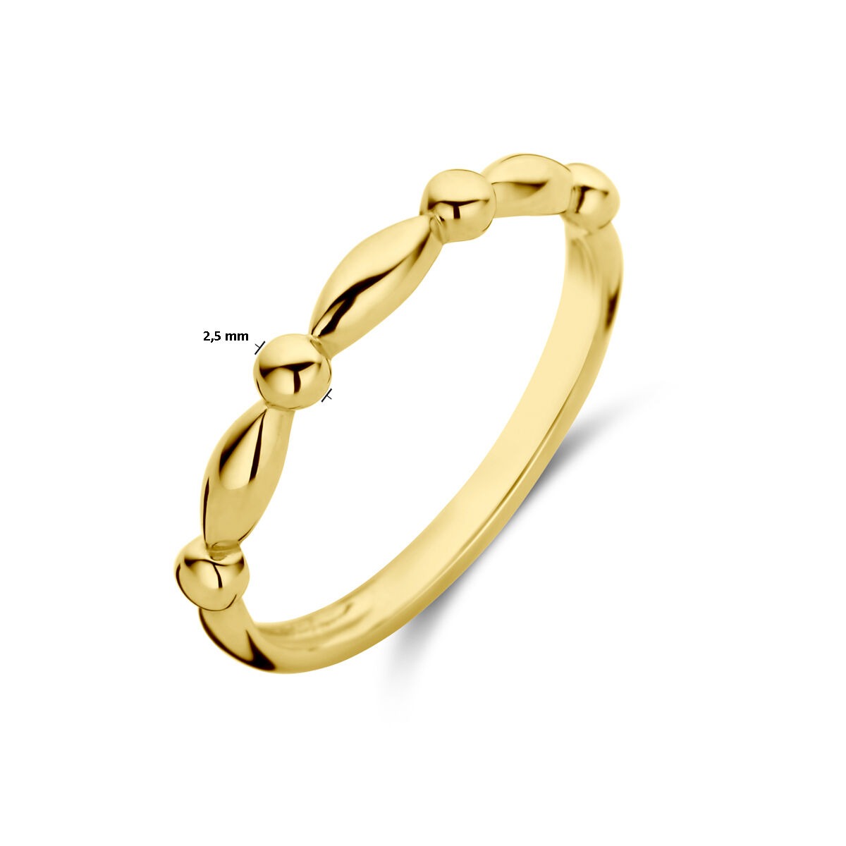 anillo de mujer de oro amarillo de 9k