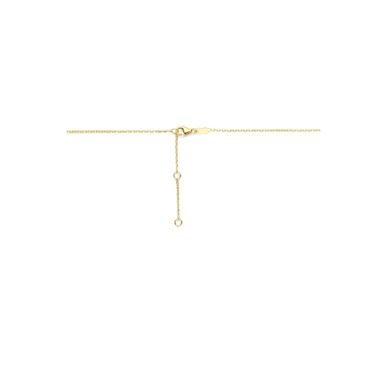 collar de mujer de oro amarillo con nácar
