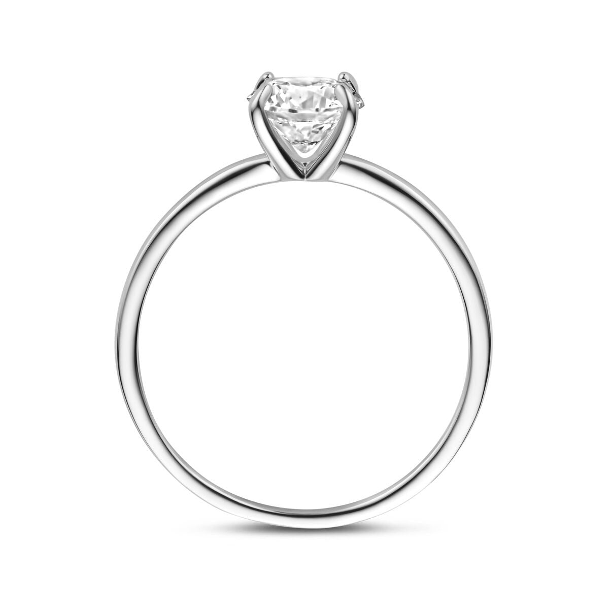Anillo de plata con circonitas – plata 925 rodiada