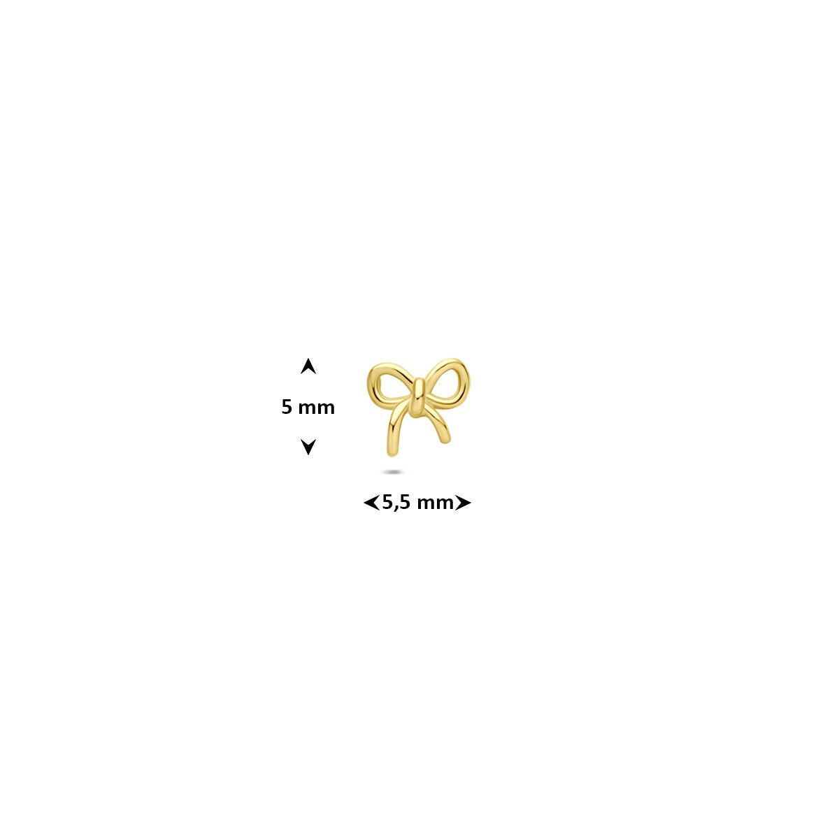 piercing de oro 9k con lazo