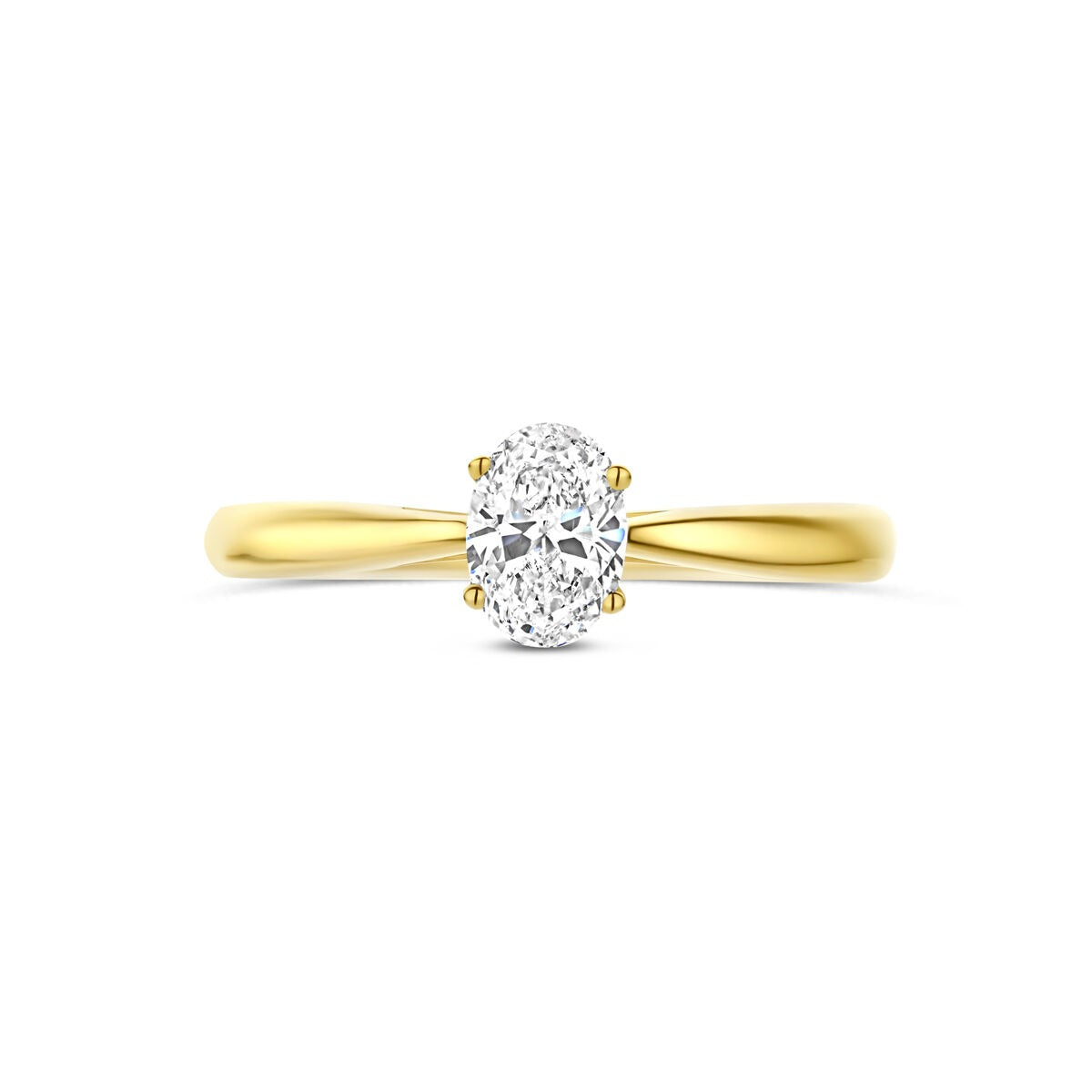 anillo de oro amarillo 14k con diamante cultivado en laboratorio – ovalado 0.50ct