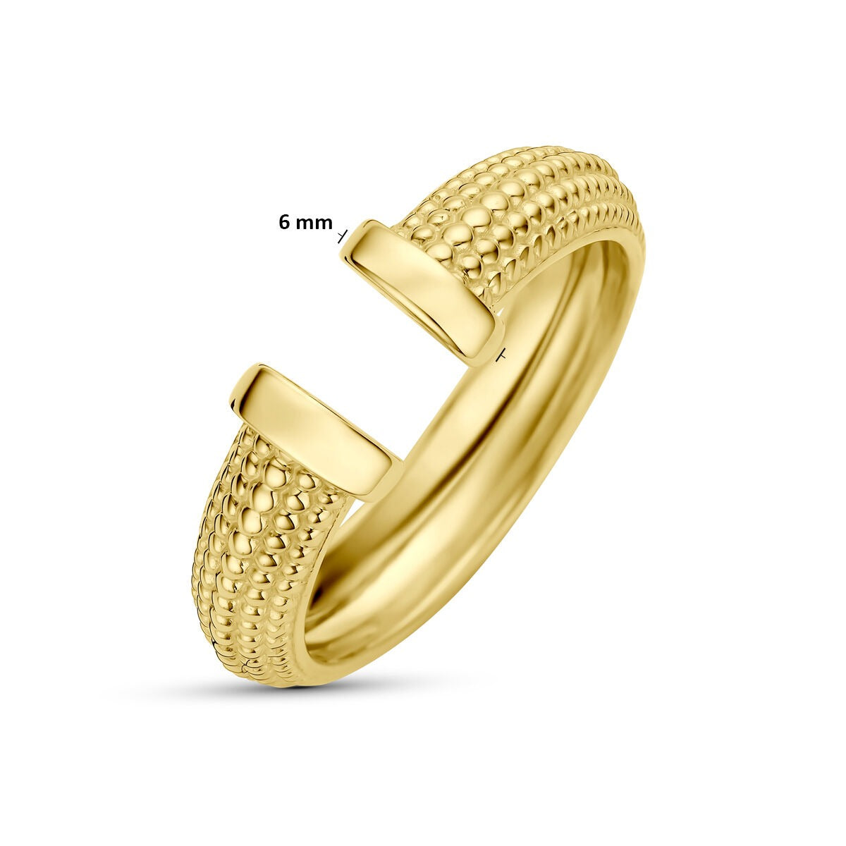 anillo de mujer de oro amarillo de 14k
